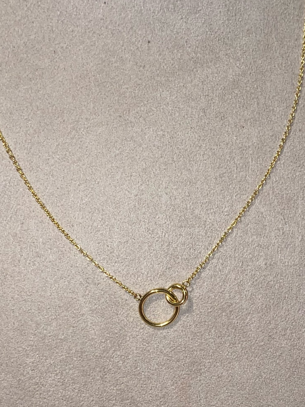 Gorjana Gold Tone Interlocking Ring Necklace